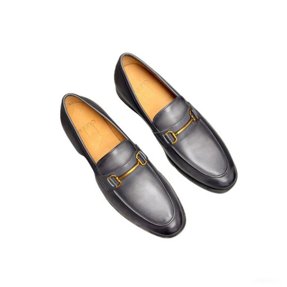Dunhill Classic Business Leather Shoes Gray